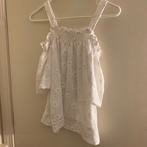 White floral print shirt